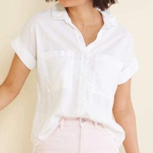 Cloth & Stone White Short Sleeve Button Down (XL)